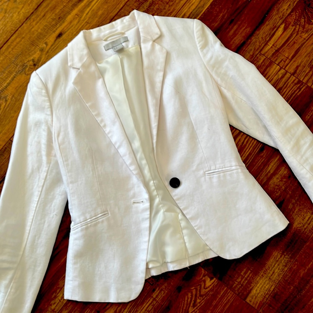 White work blazer